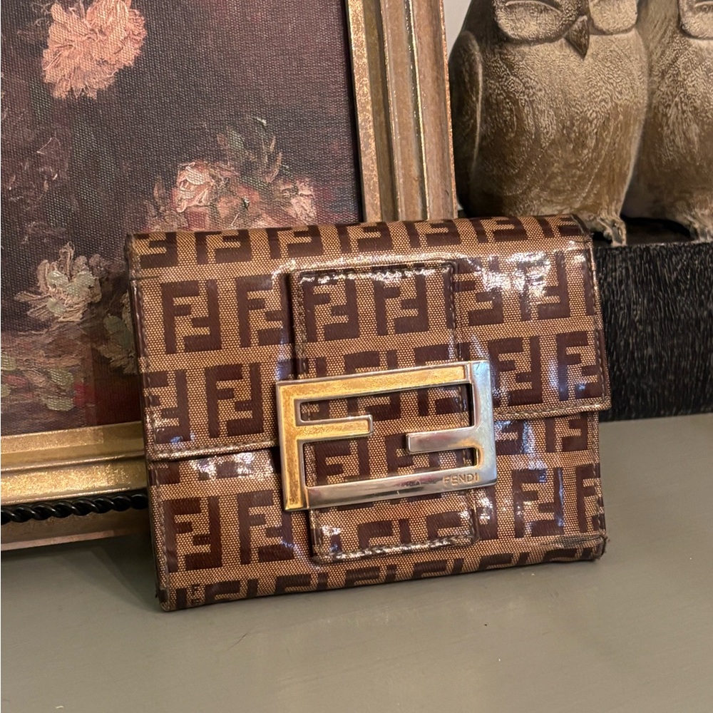 Fendi Brown Zucca Bifold Wallet - Picture 9 of 11